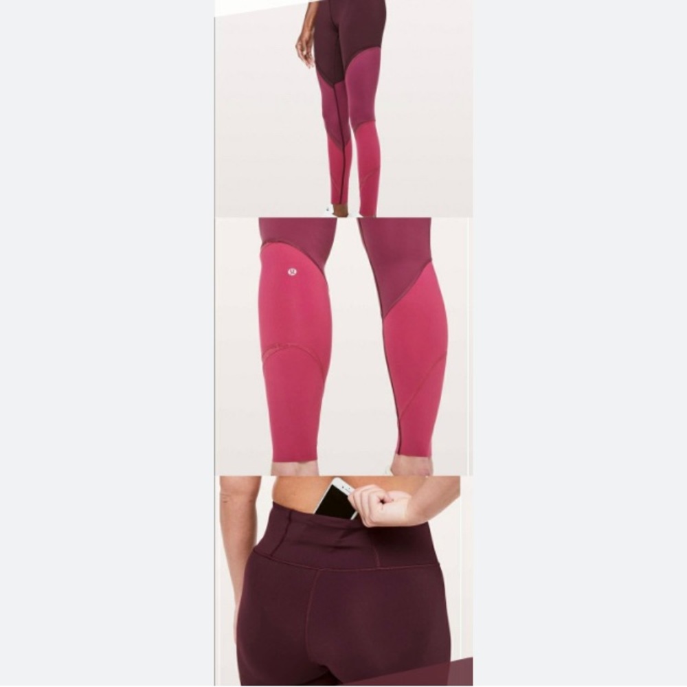 Lululemon Ombre pink Leggings Size 4